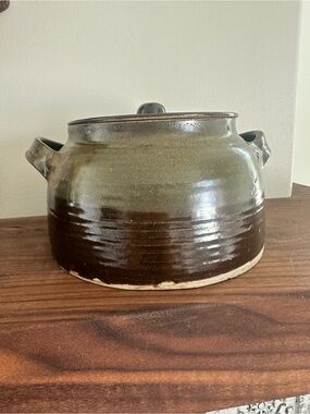Vintage Peerless Pottery Studio Stoneware Bean Pot - Martin Holt